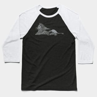 Li(on)e Art! Gray! Baseball T-Shirt